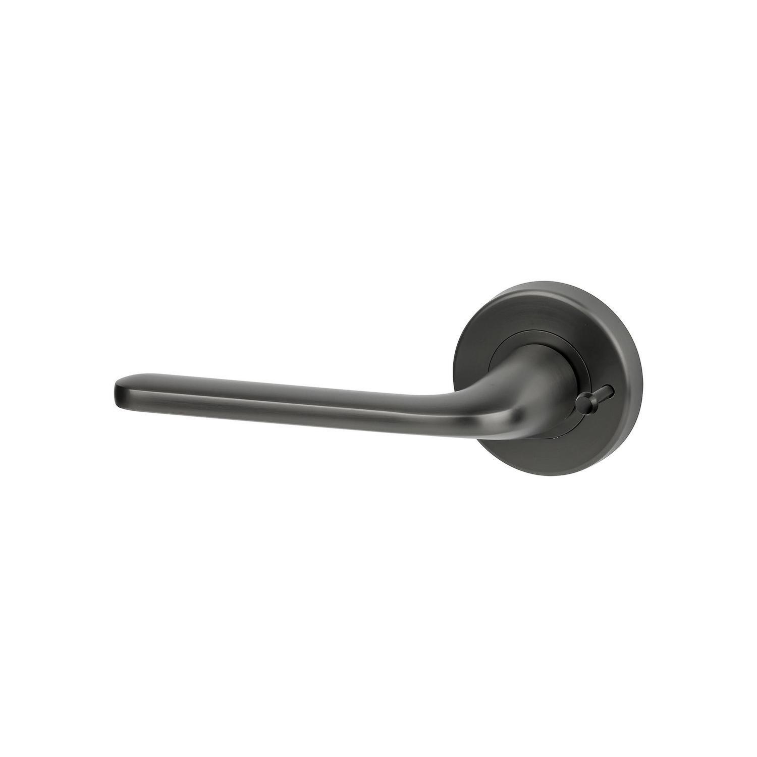 Privacy Lever Handle Set Graphite Finish