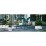 Plastic Trough with Saucer White 50cm
