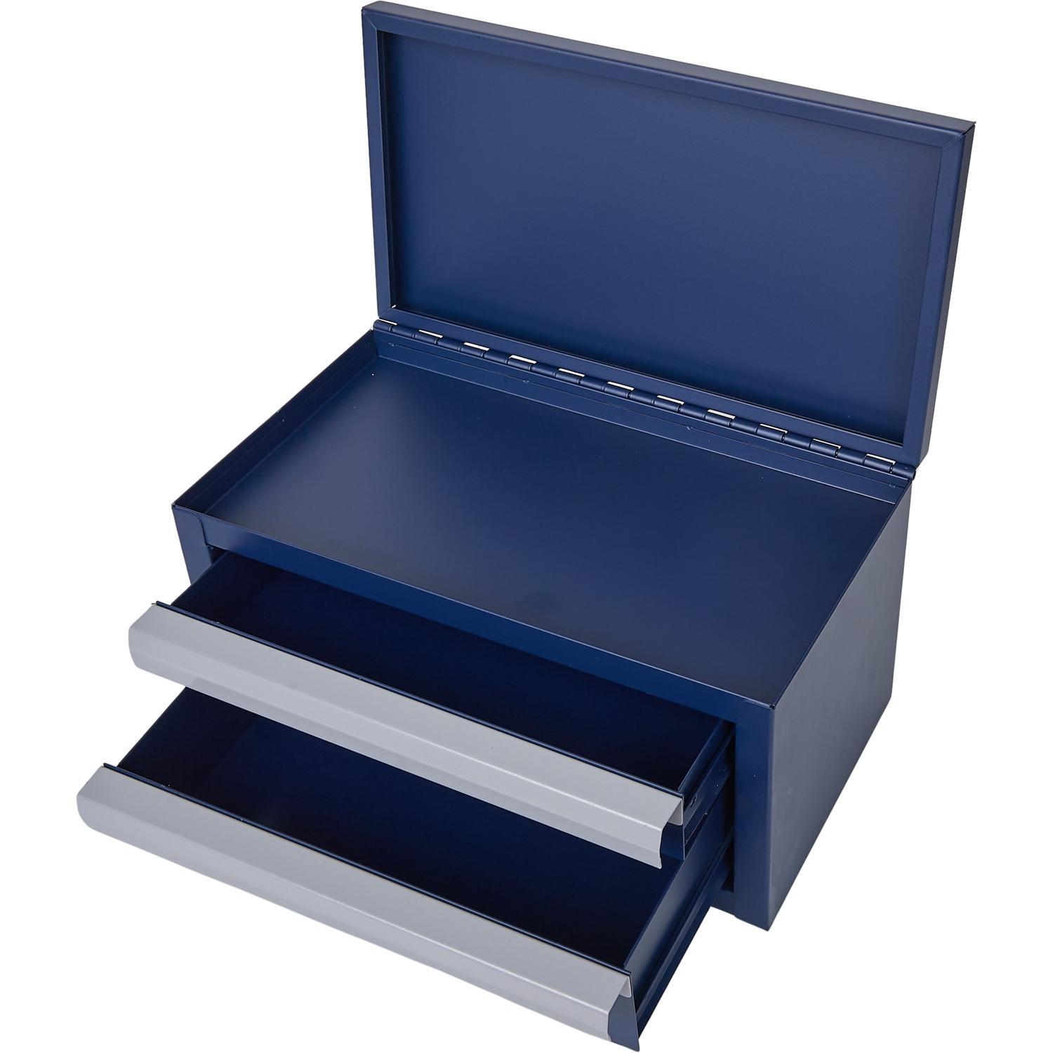 Mini Tool Chest 2 drawer Navy Blue