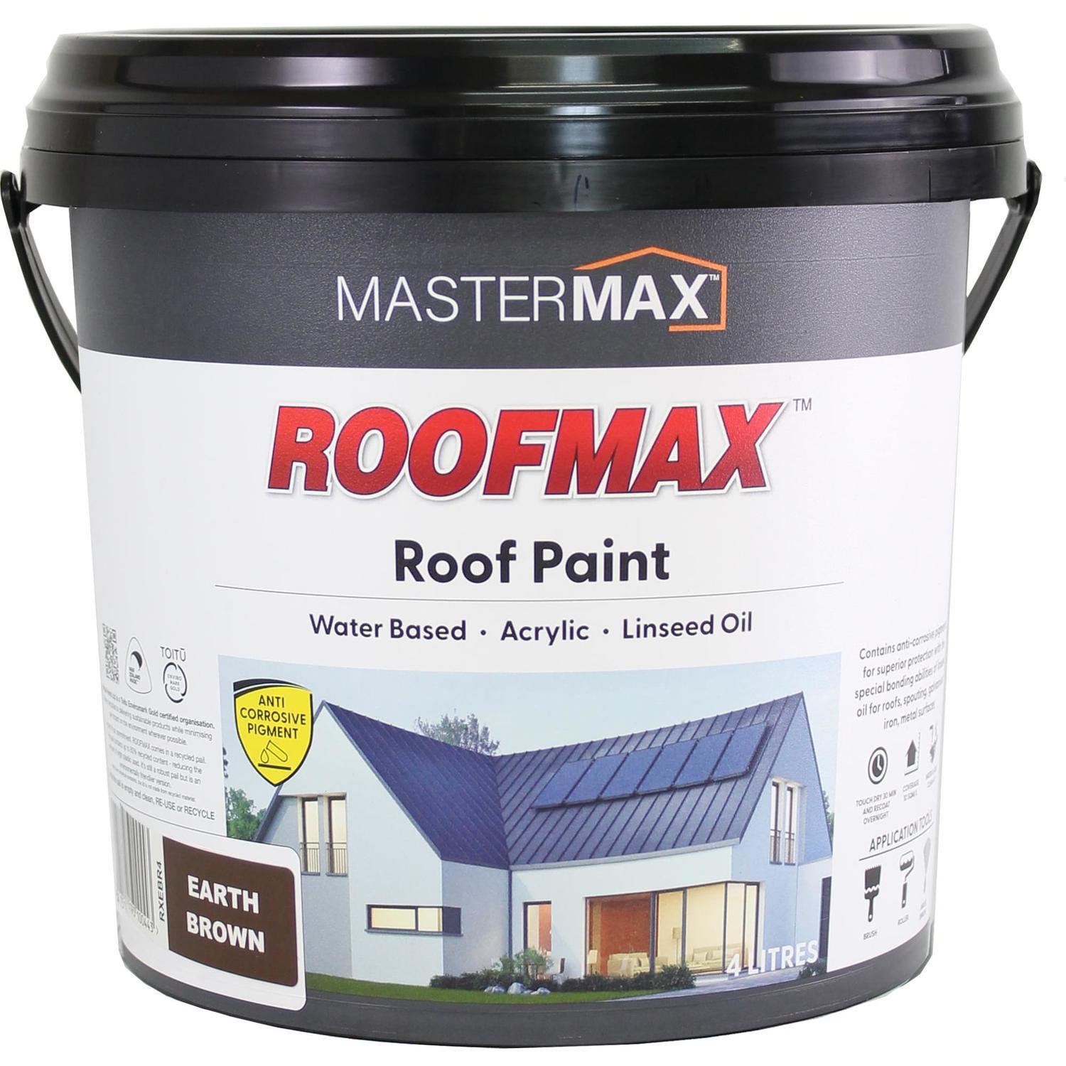 Roof Paint Anti Corrosive and Linseed Oil 4L Earth Brown