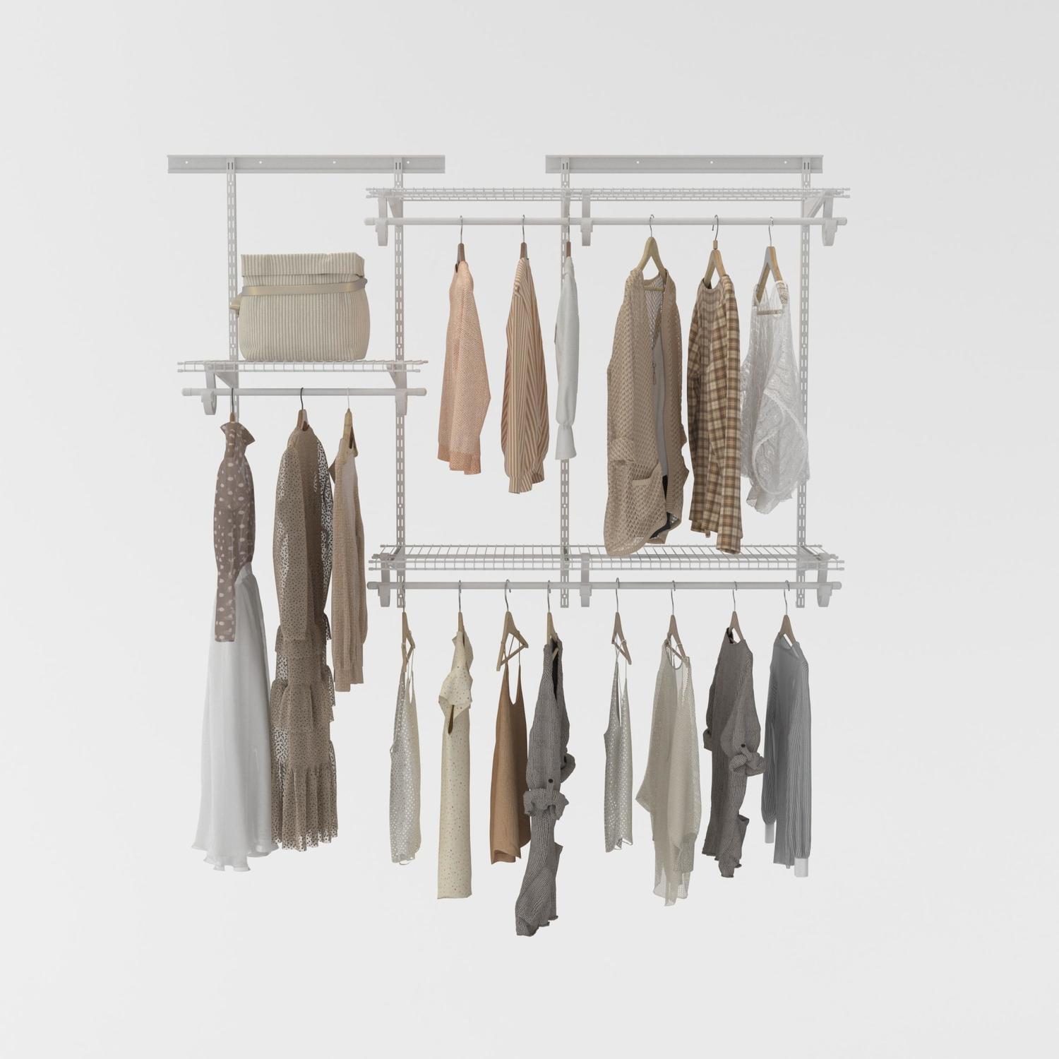 Quick Track Standard Shelf Kit H: 1800 mm, W: 400 mm