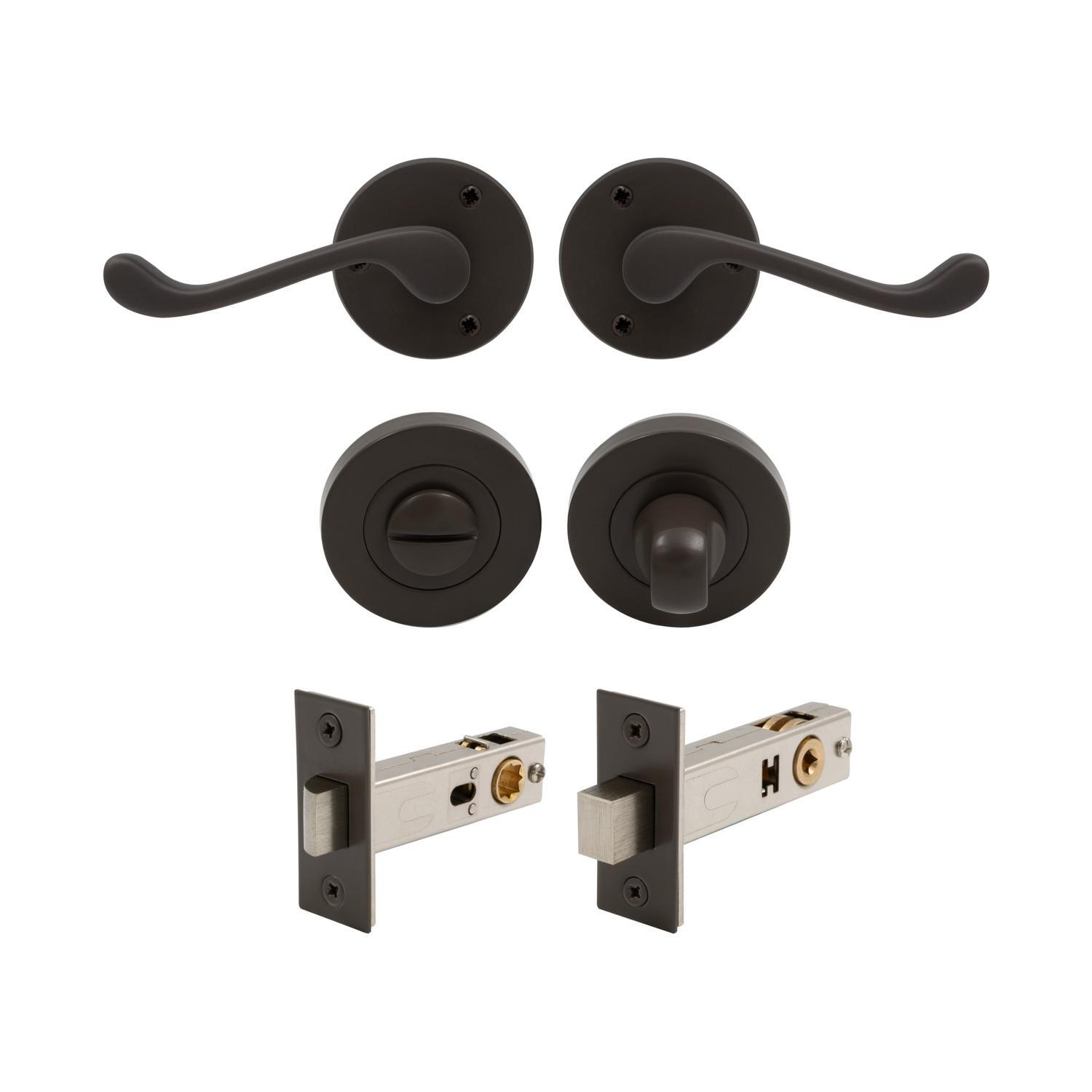 York Round Rose Privacy Set Vintage Bronze