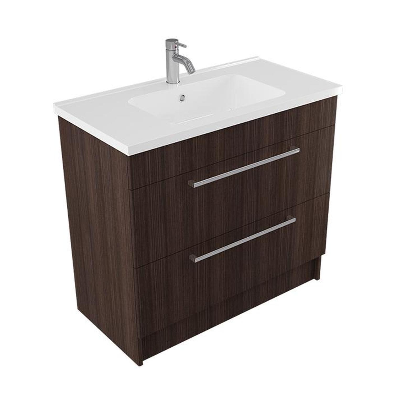 Floor Vanity 900mm Charred Oak