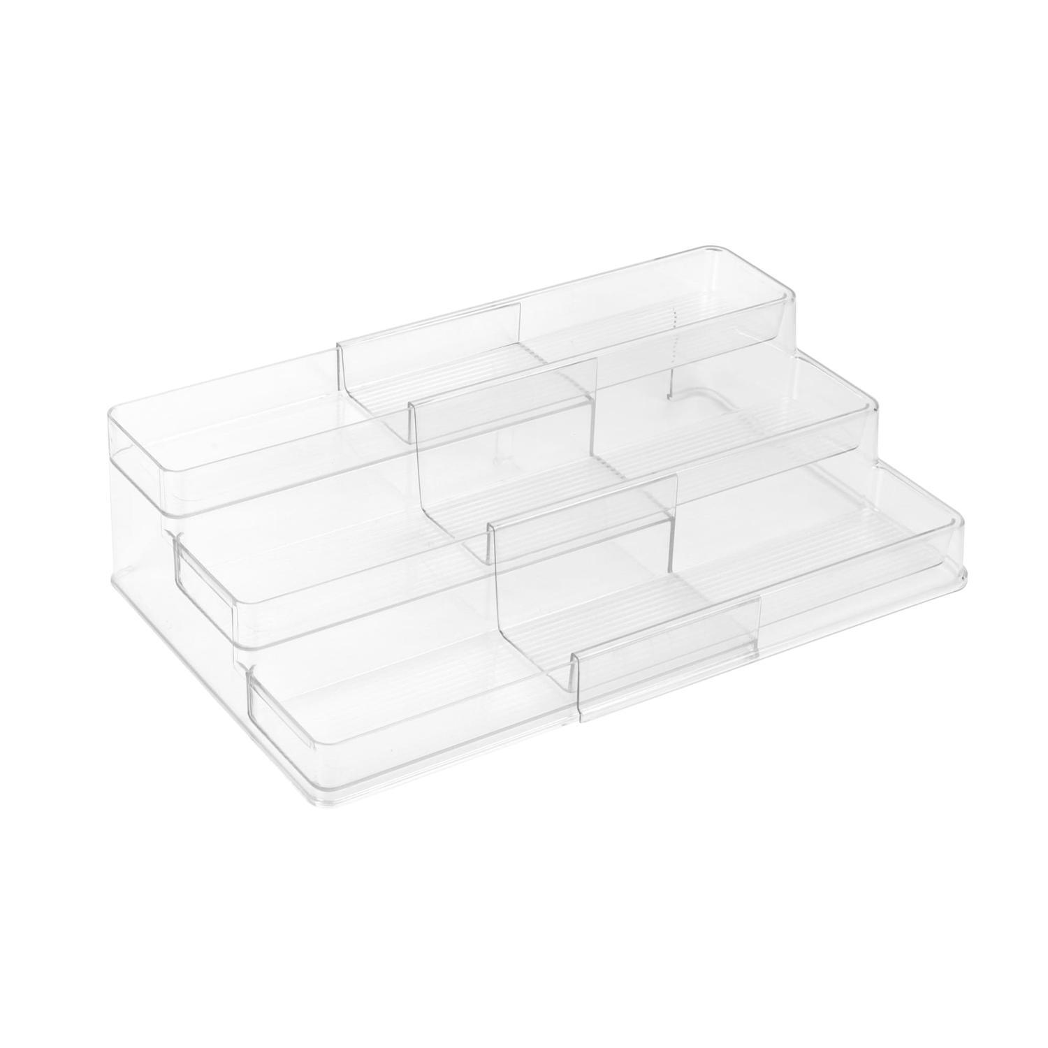 Expandable 3-Tier Storage Rack   Clear