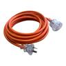 Extension Lead and Safety Box Combo 7m Orange