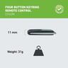 Four Button Remote Control Key Ring - For Garage Door Opener  Black