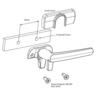 Window Fastener Right Hand Black