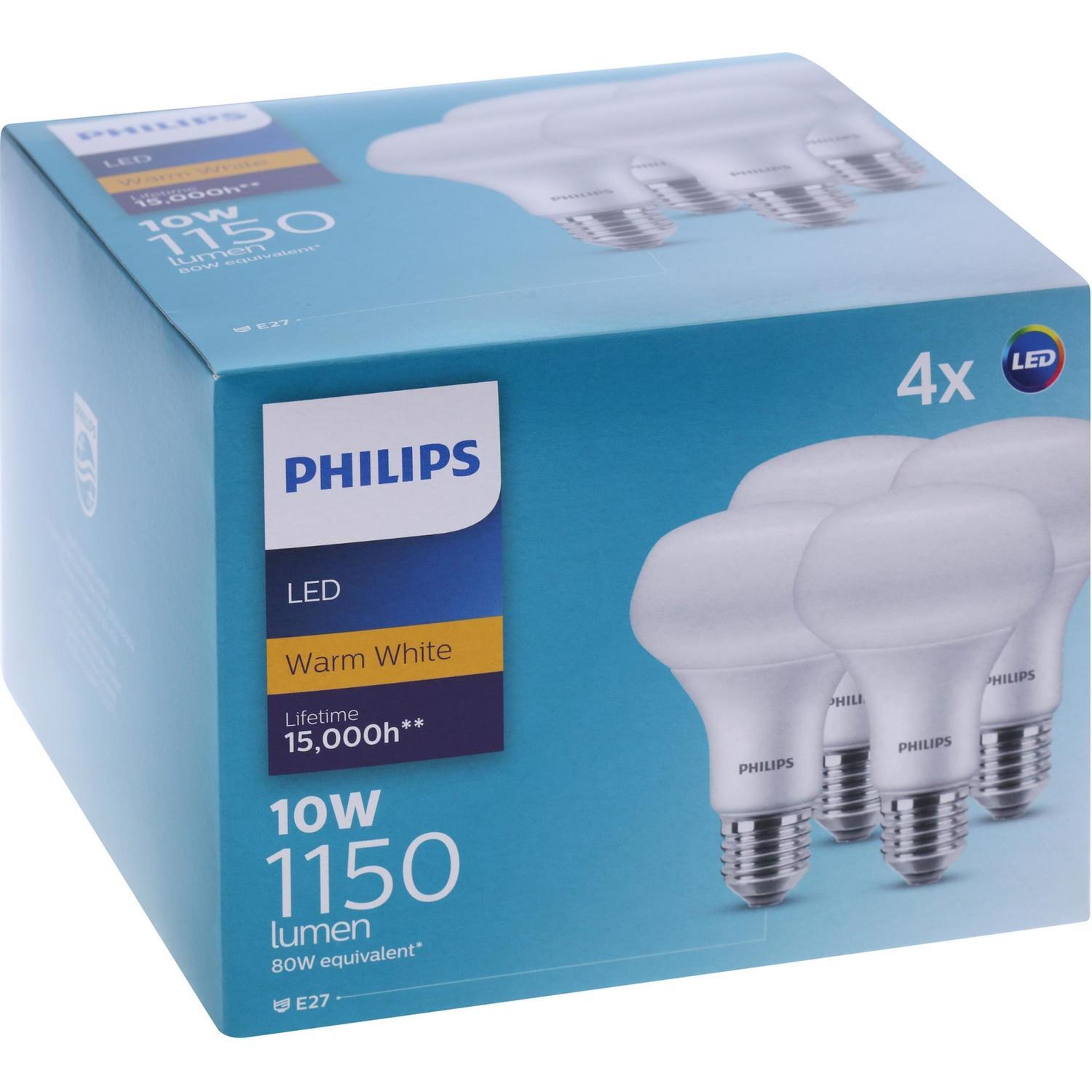 LED R80 E27 1150lm 10W Warm White Light Bulb