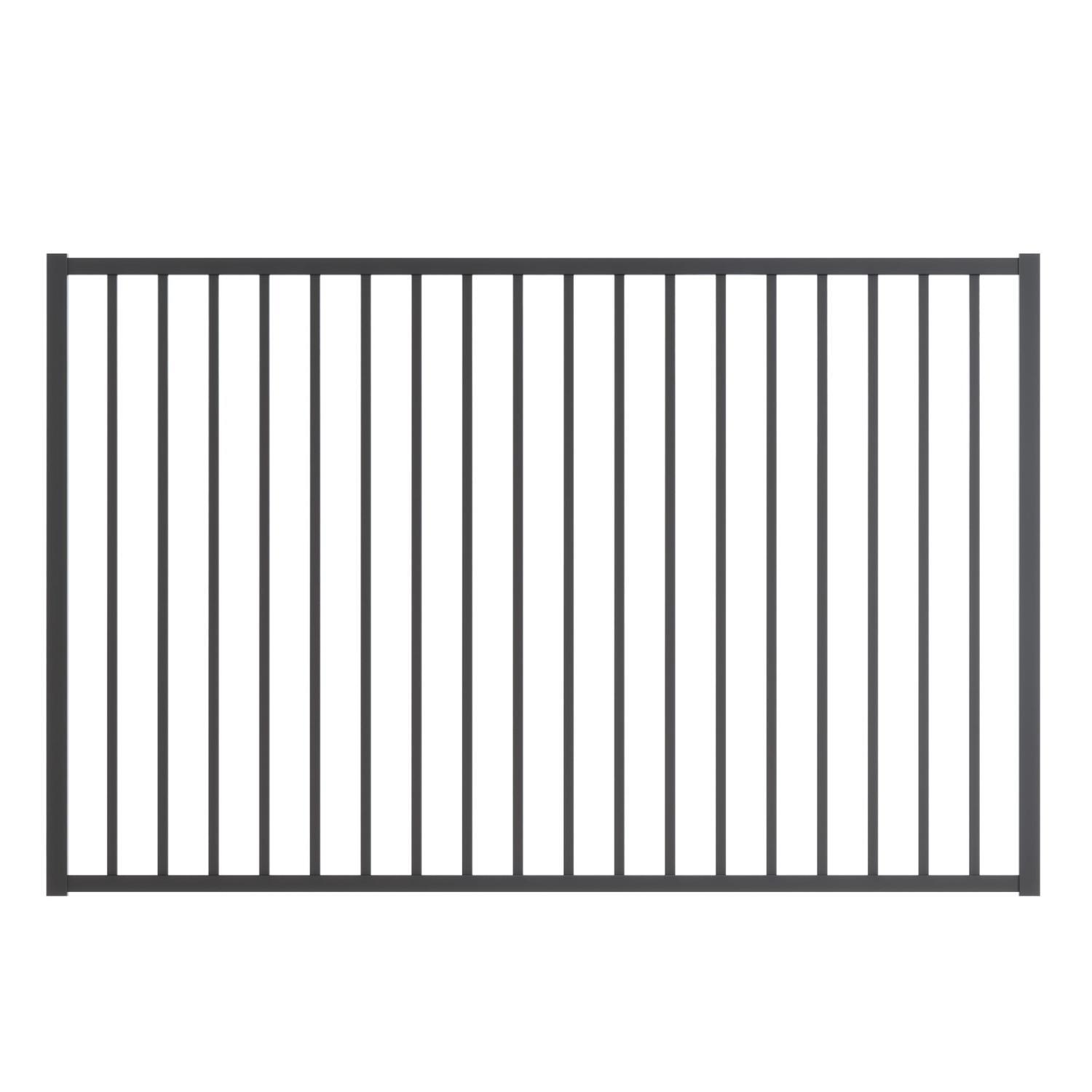 Nexus Single Driveway Gate H : 1500mm x W: 1200-2350mm Black