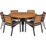Round Outdoor Dining Setting 7 Piece