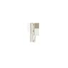Window Handle Wedgeless Low Profile Left Hand  Off White