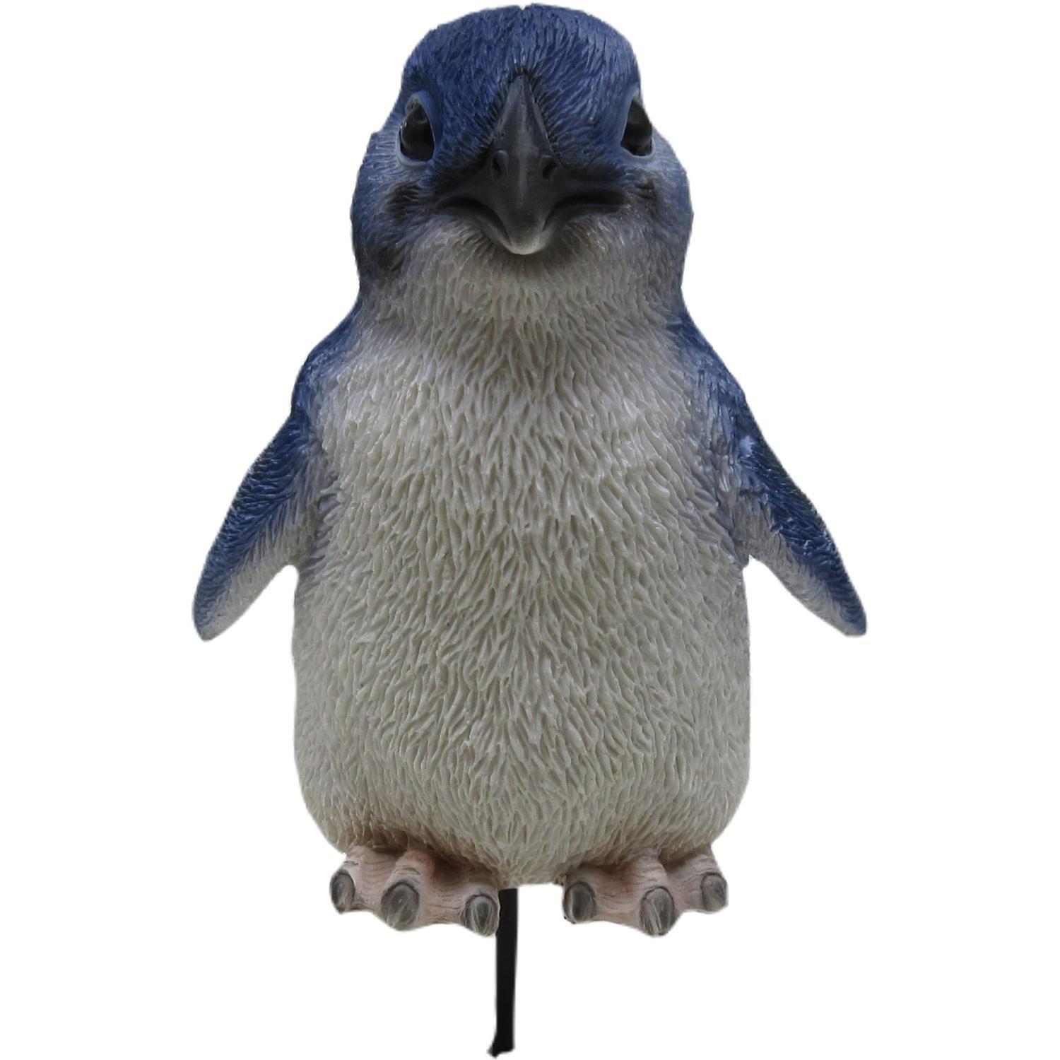 Blue Penguin Bird Stake Garden Ornament