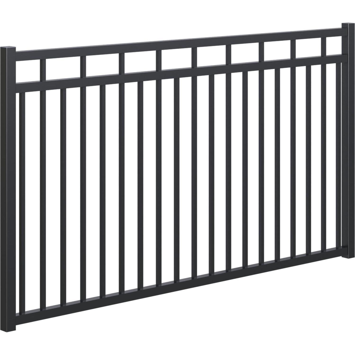 Mansion Adjustable Driveway Gate 1200mm high x up to 2554mm wide, Black