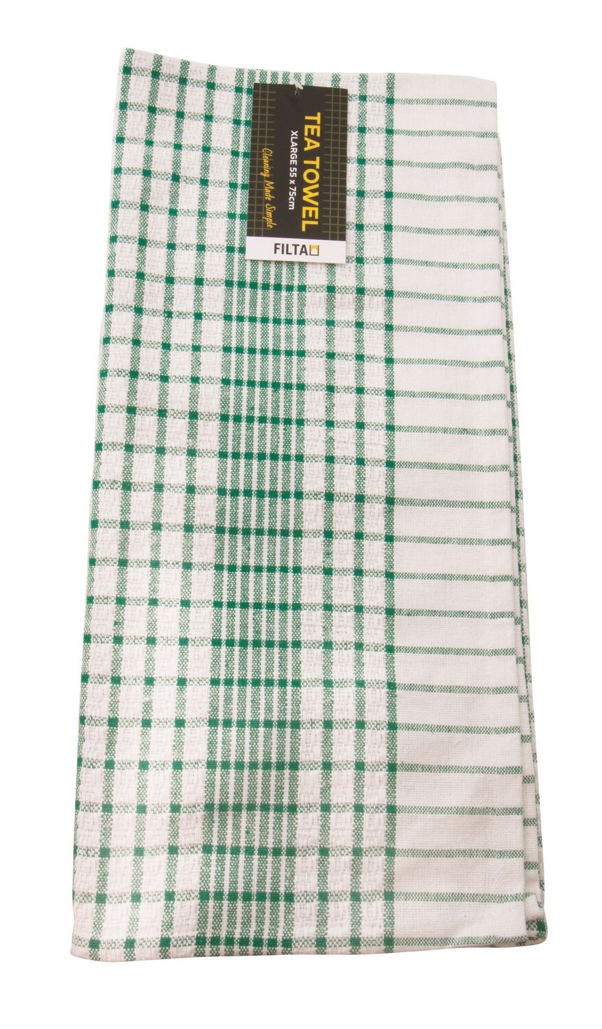 Cotton Tea Towel 55cm x 75cm Green