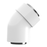 Flue Bend Kit for Coaxial Flue Systems 45 Degree