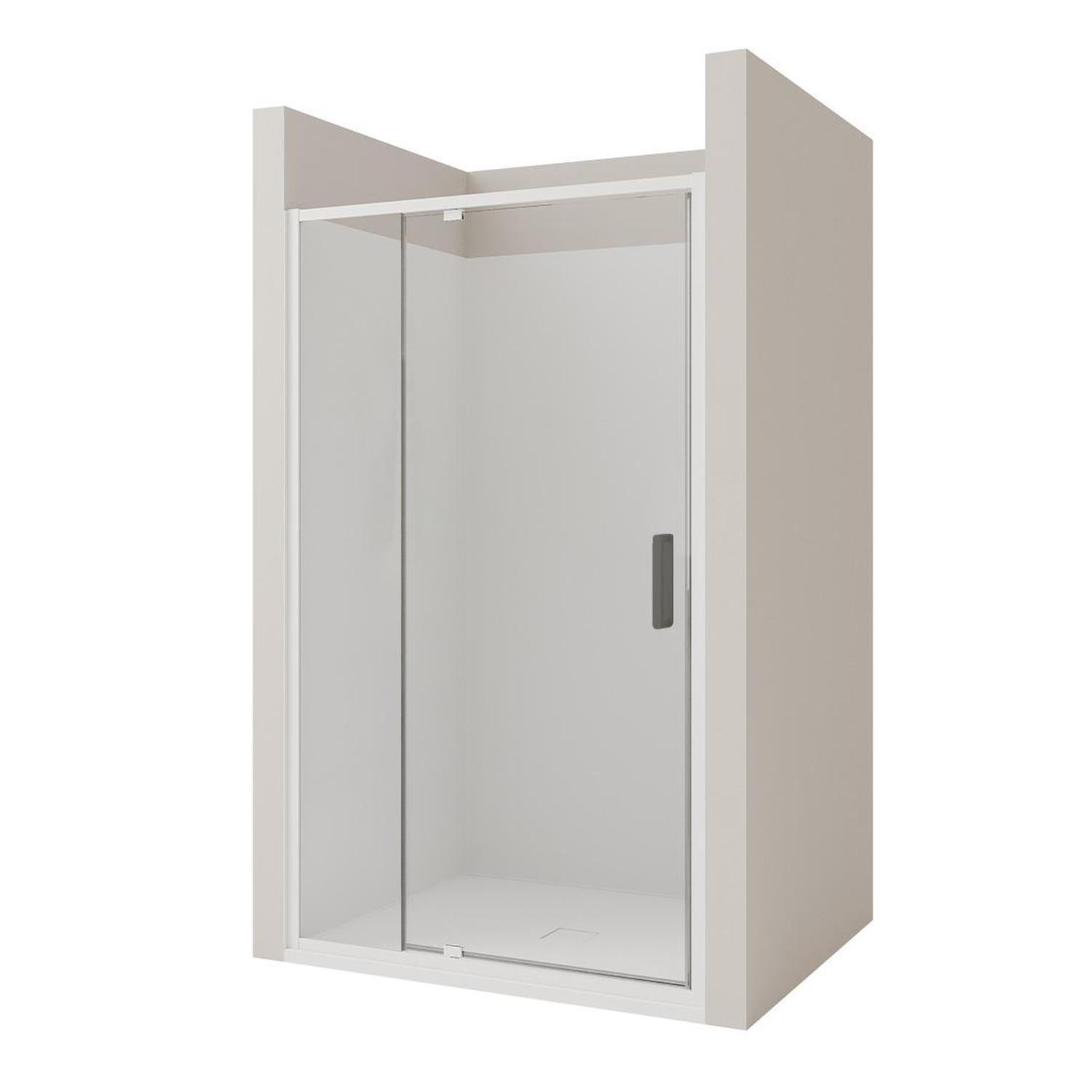 3 Side Flat Wall Shower 1200 x 900mm Gun Metal