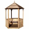 Waihi Trellis Side Gazebo W: 2m, H: 2.6m Natural Timber