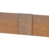Corten Steel Landscape Edging Straight Peg 400mm Rust