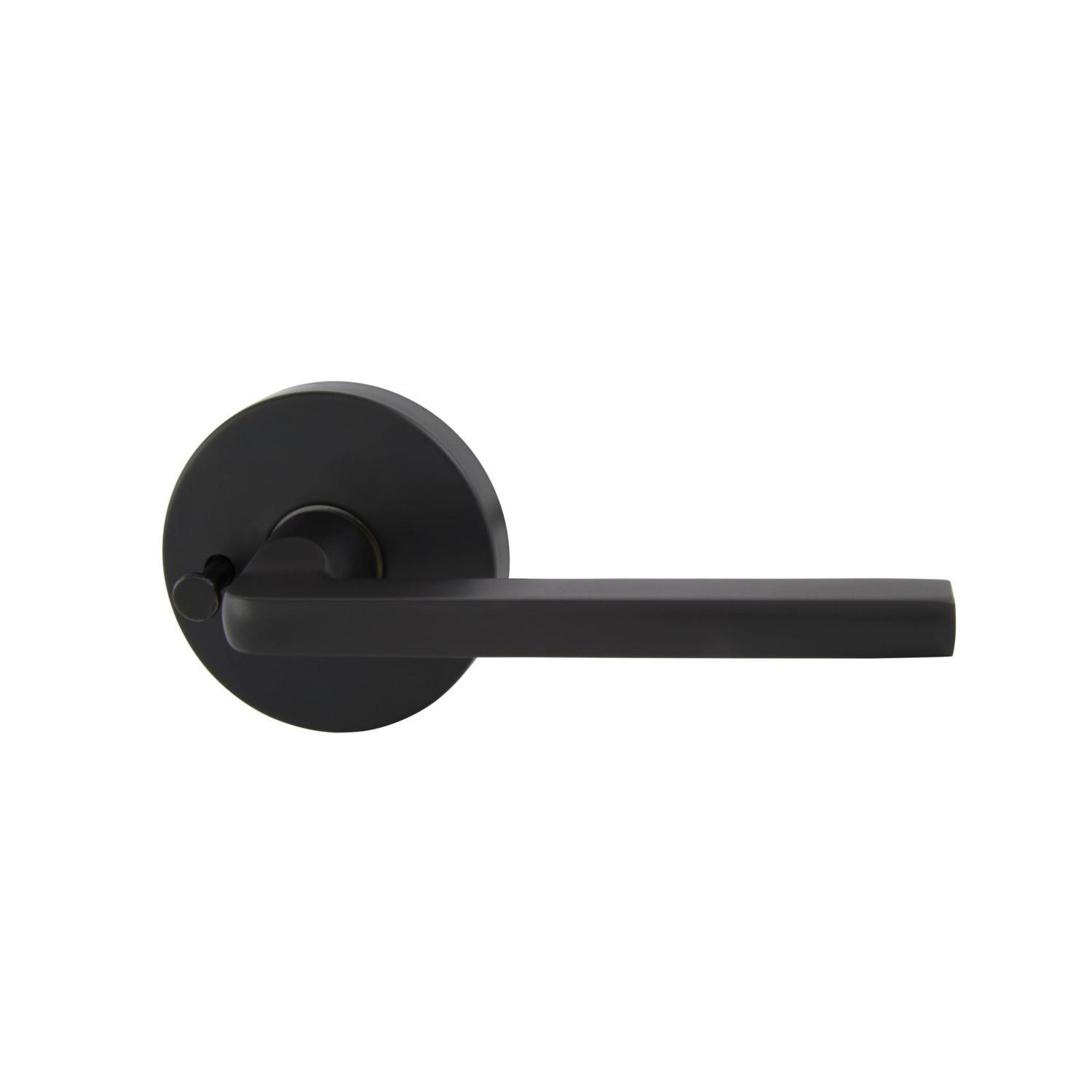 Medio Plus Series Alba Privacy Lever Set with QuickFix Matte Black