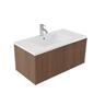 Wave Wall Hung Vanity 900mm Noce