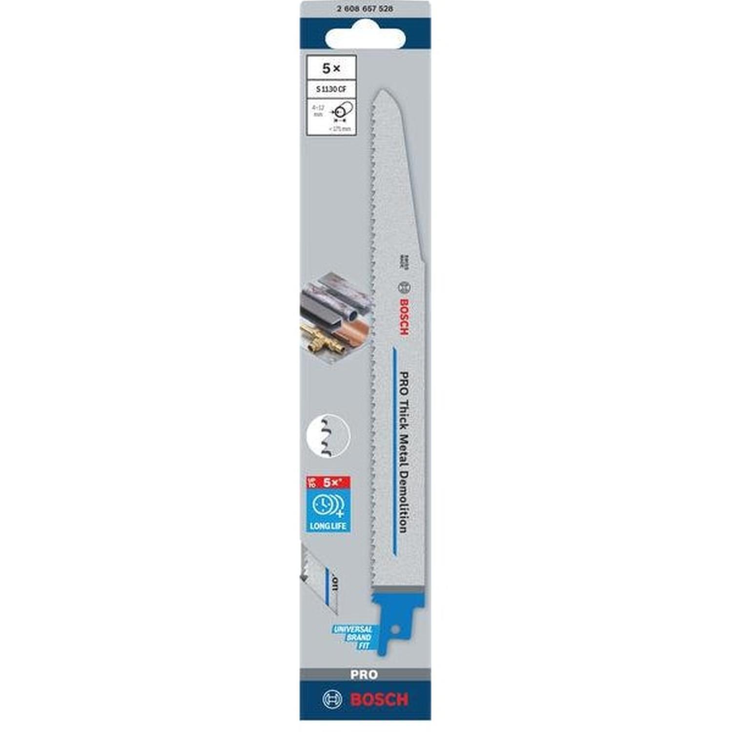 Recip Blade Thick Metal Demolition 5PK 225mm