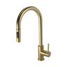 Selina Sink Mixer with Spray Brushed Gold