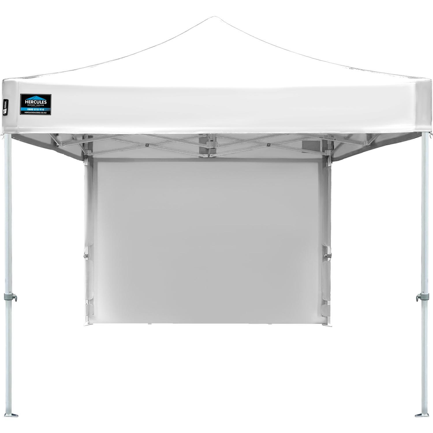 Hercules Pro Velcro Gazebo Solid Wall 3m White