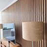Sonik Acoustic SlatWall Panel L: 2400mm, W: 600mm, H: 22mm Smoked Oak