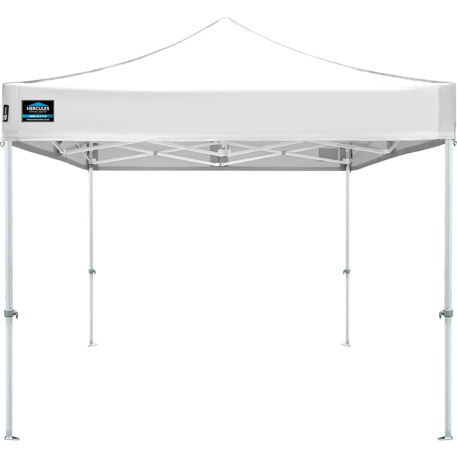 Hercules Pro 37 Alloy Gazebo 2.5x2.5m White