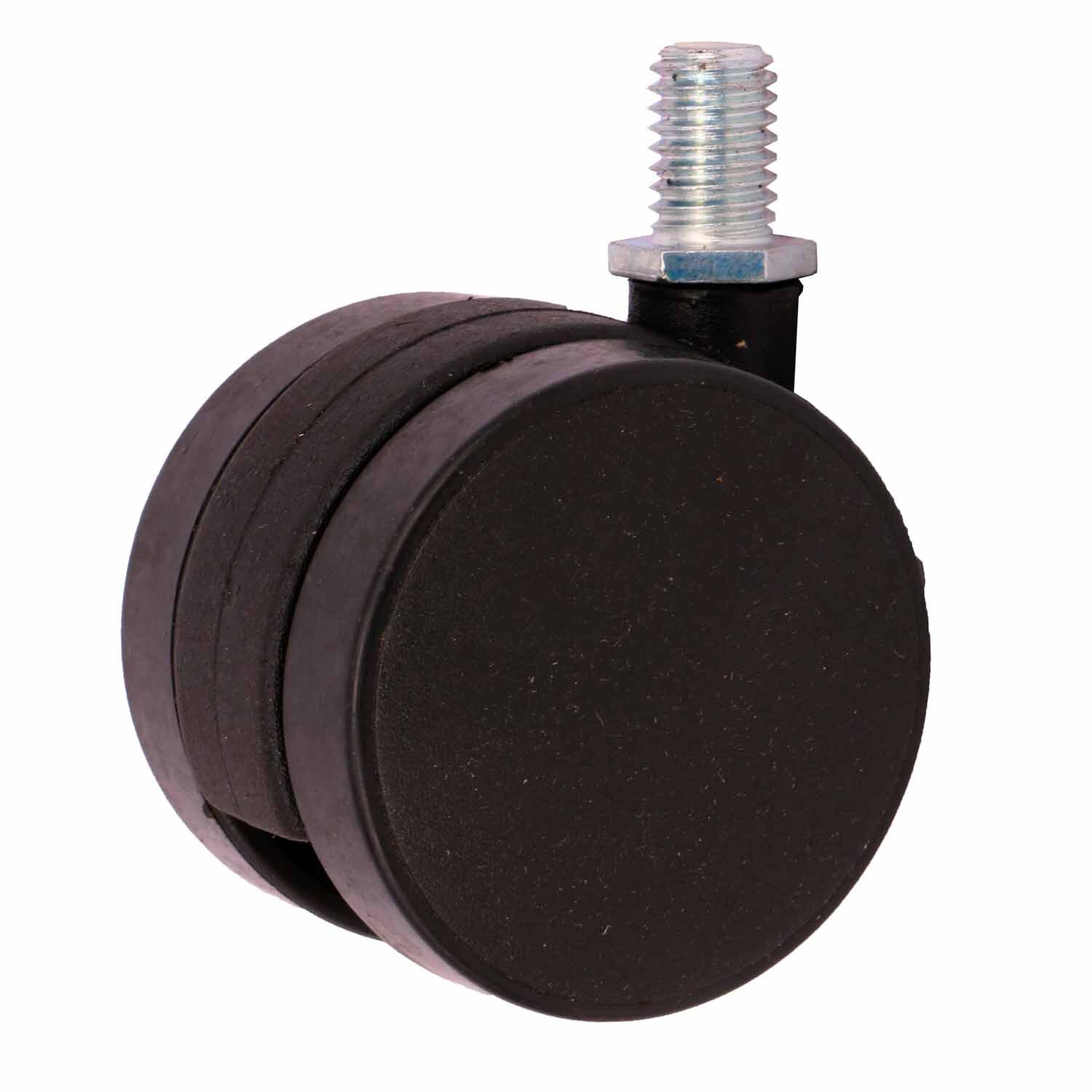 Twin Unhooded Castor With Threaded Pin