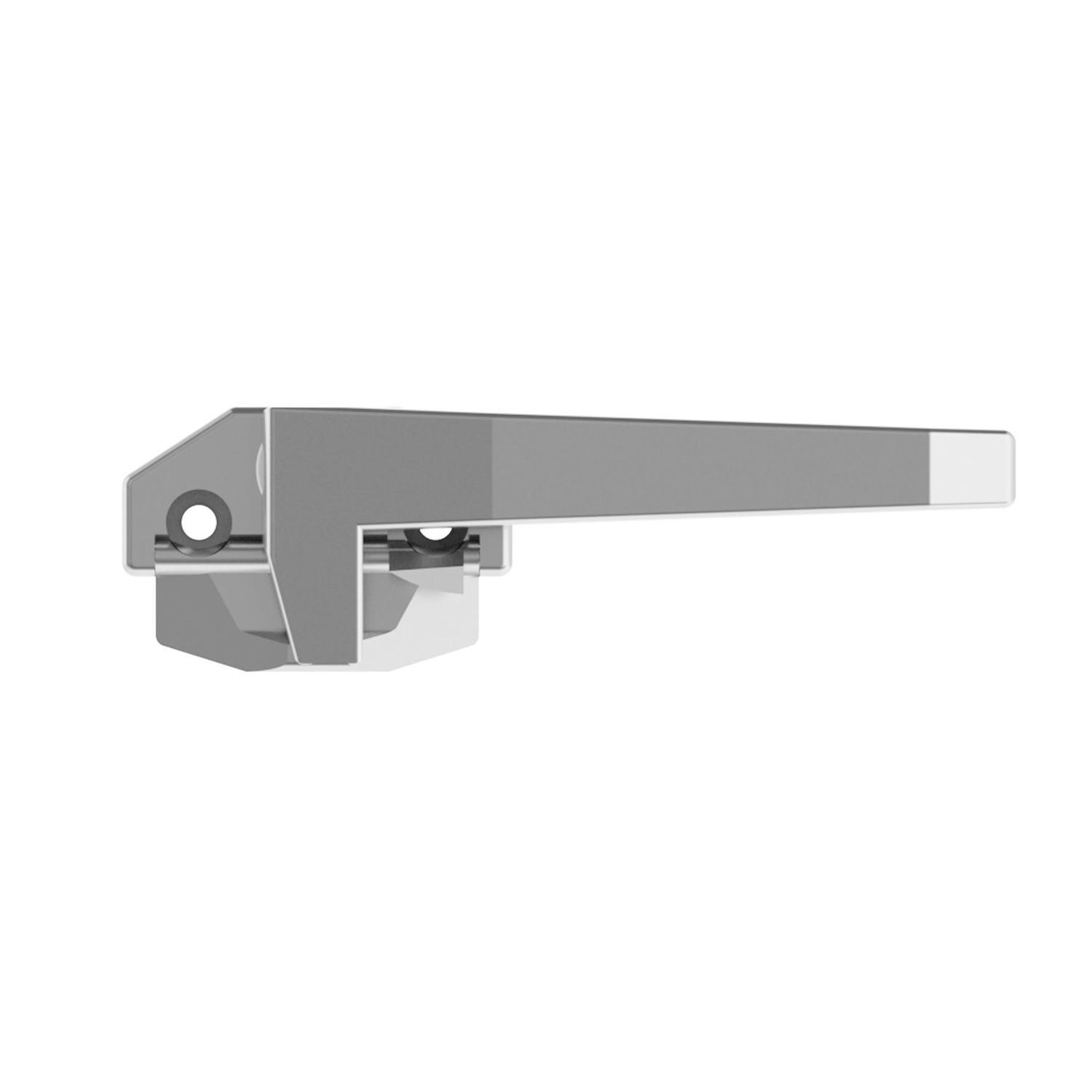 Window Handle Wedgeless Low Profile Right Hand  Silver Pearl