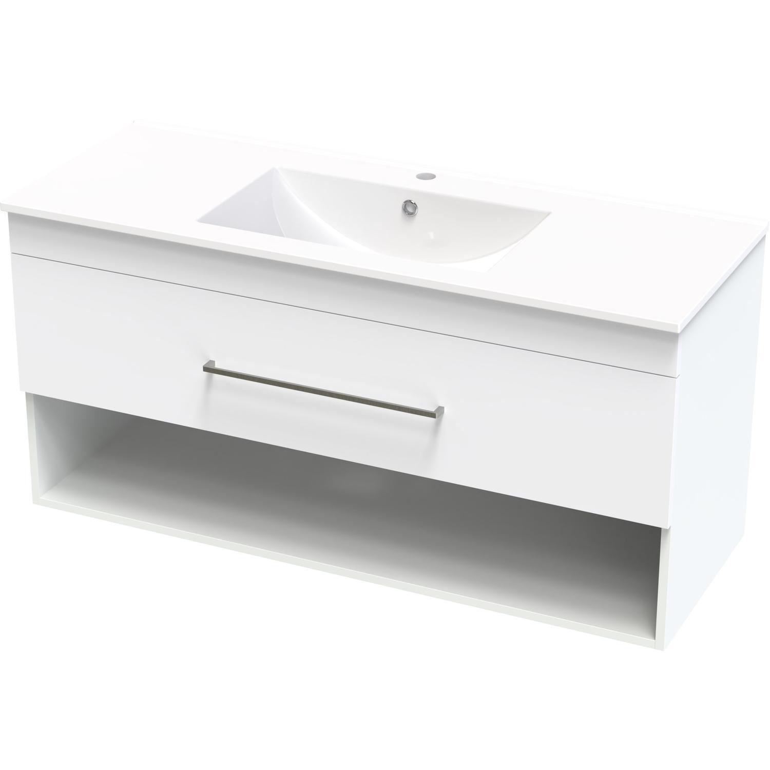 Cashmere Drawer Open Wall Hung Vanity