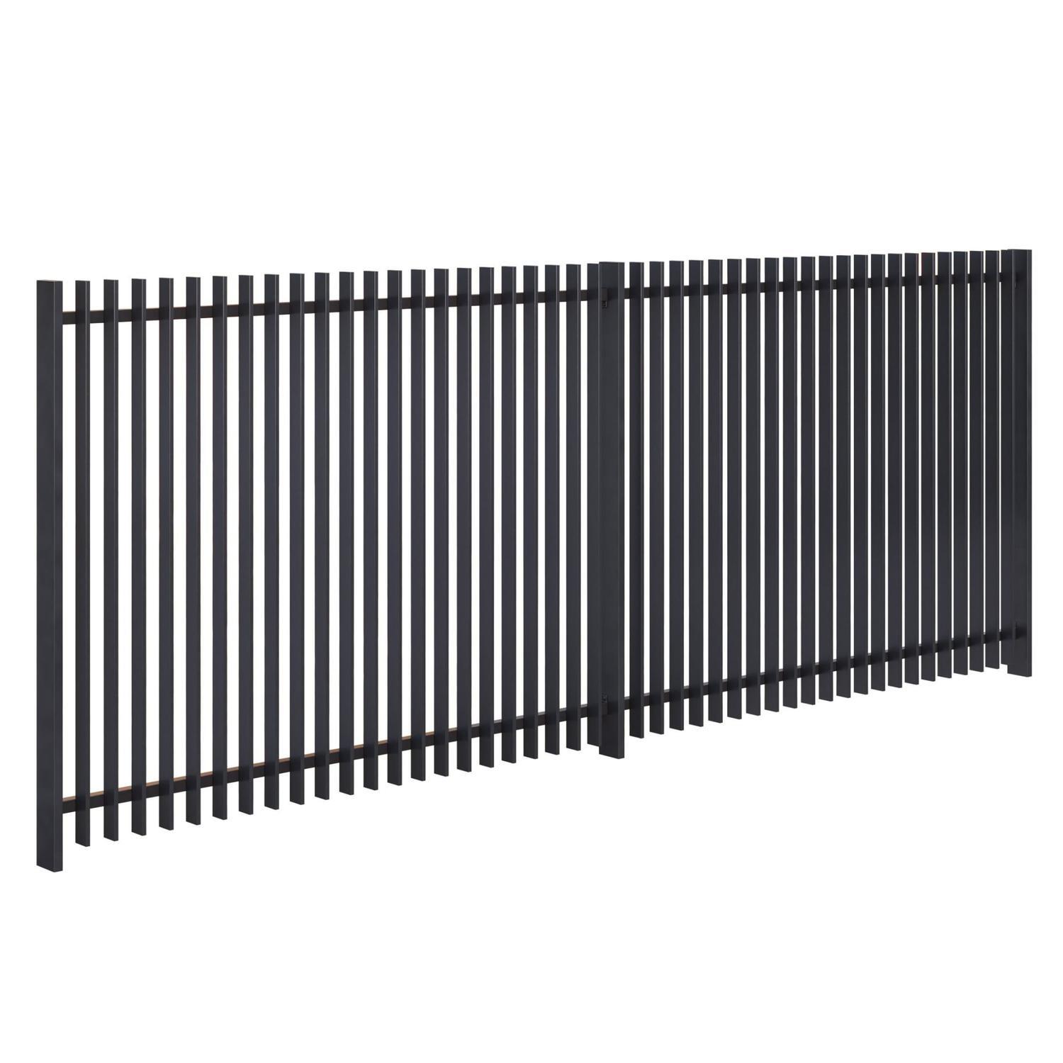 Vertex Fence Panel H: 1800mm W: 2400mm Black