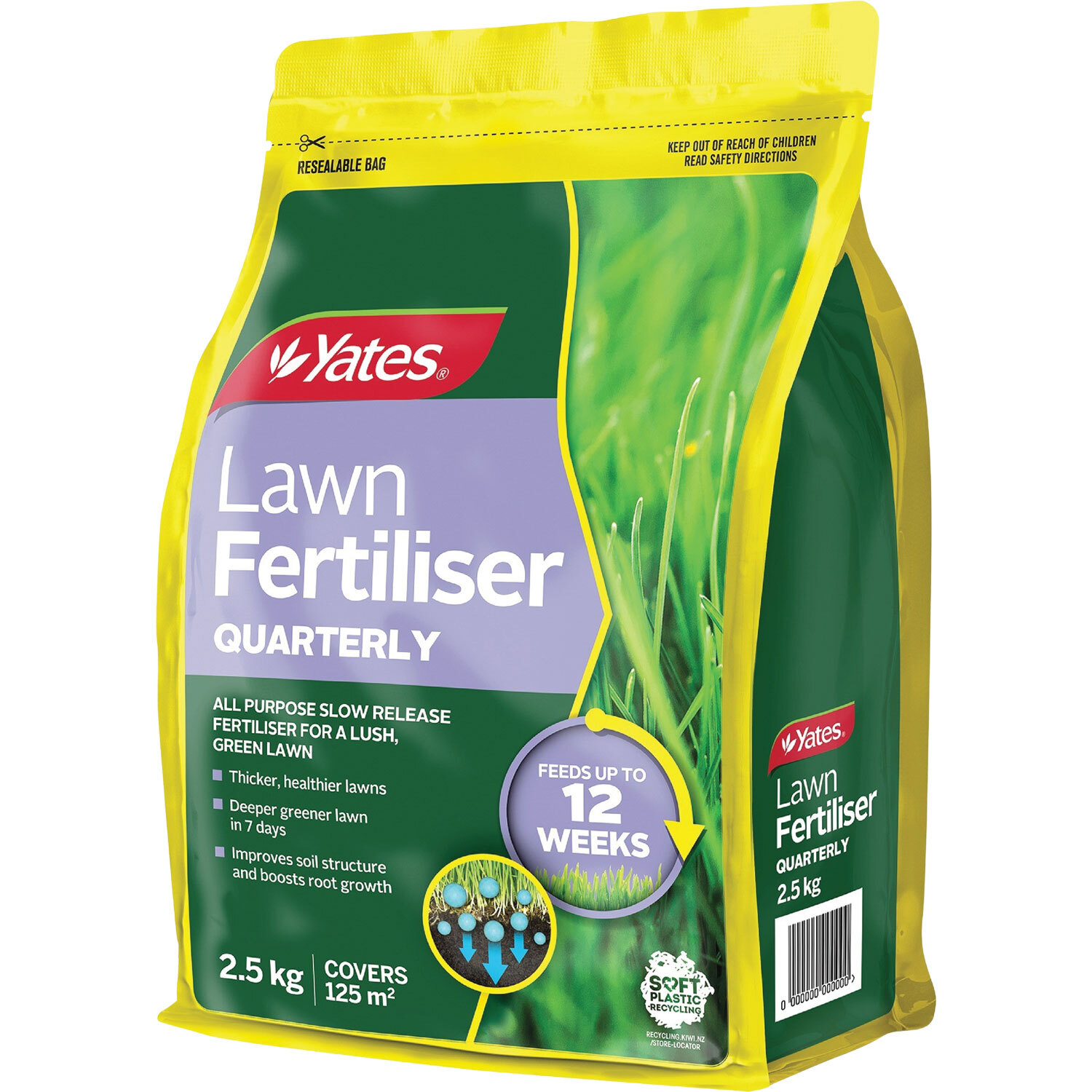 Yates Lawn Fertiliser Quarterly 2.5kg