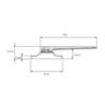 Window Handle Low Profile Right-Hand Face Fix 80mm Black