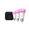 Starter Kit Bridge Pro + 3 E27 Colour Bulbs 8.1 Watts