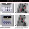 Light Up Push Button Wall Mount Key Safe