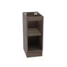 Floor Standing Vanity Open Shelf Cabinet 300mm Charred Walnut