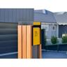 Metal Letterbox  Black/Yellow