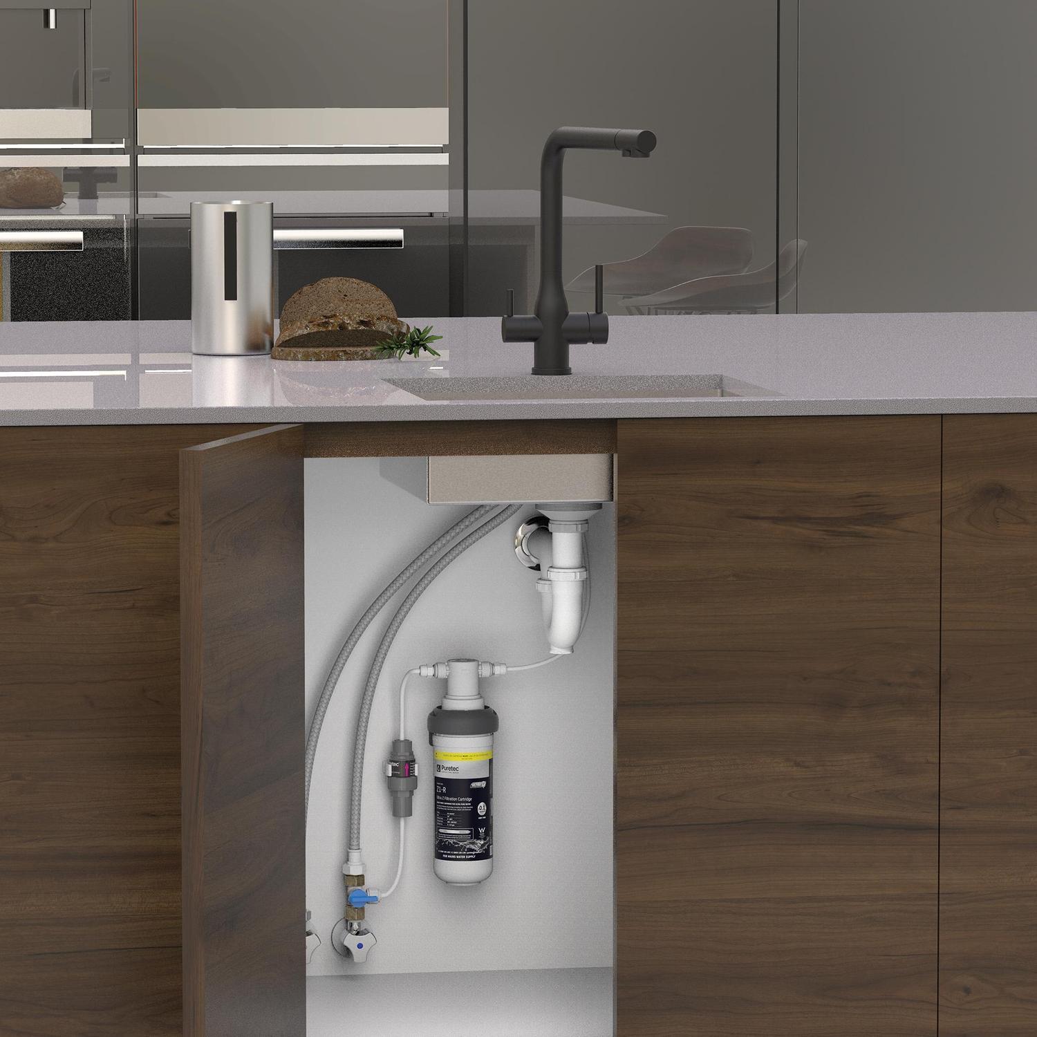 Elite E20 Water Filter Sink Mixer  Black