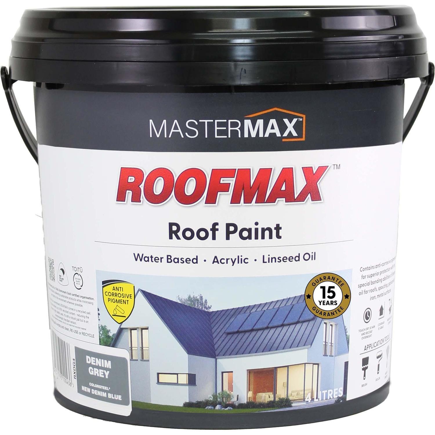 Roof Paint Anti Corrosive and Linseed Oil 4L Denim Grey