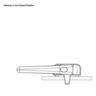 Window Handle High Profile  Right & Left Hand 85mm Black