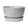 Plastic Round Bowl with Saucer Grey 33cm
