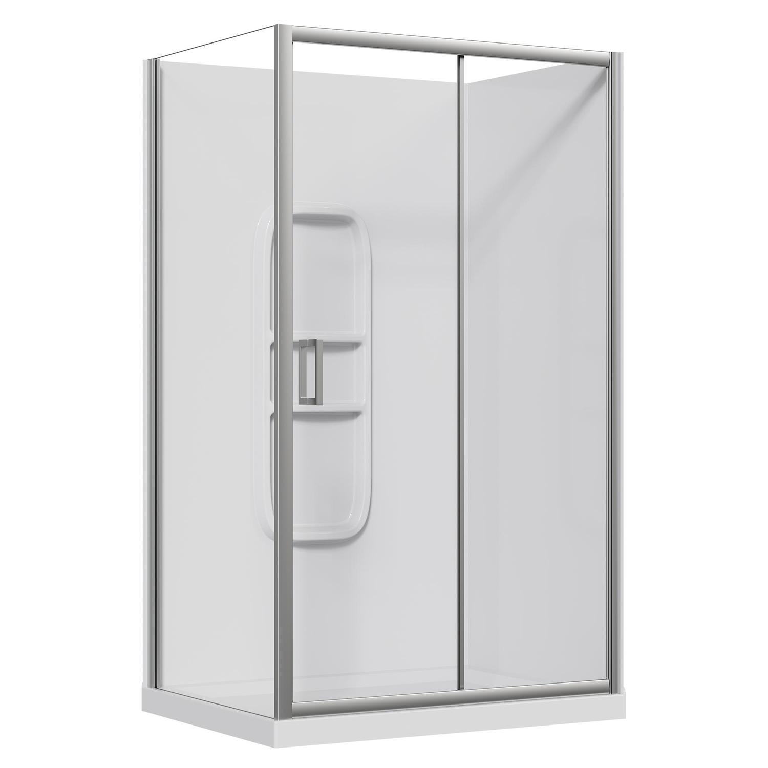 Slider Side Mould Acrylic Shower RH 1200 x 900 x 2015mm Chrome
