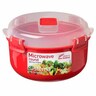 Microwave Round Food Container 915ml Red