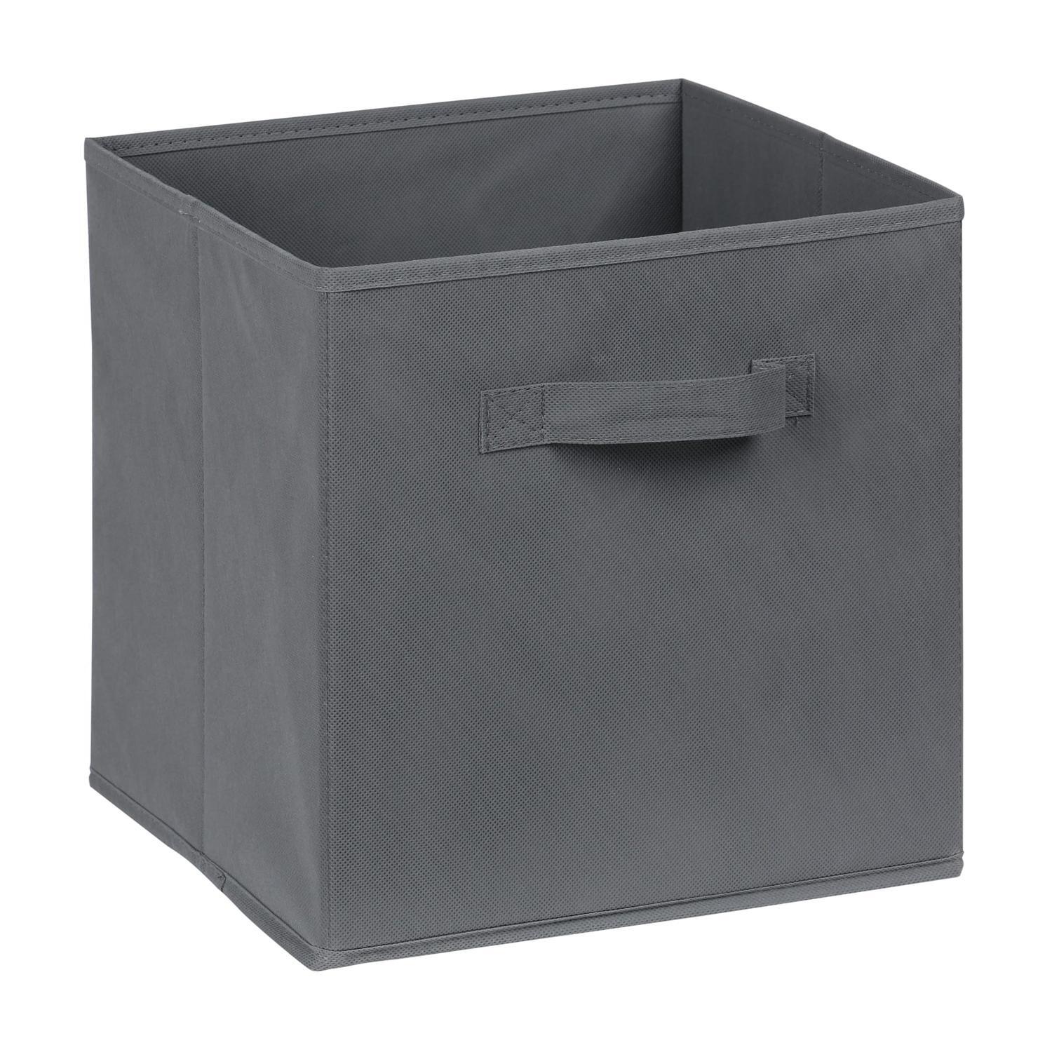 Essence Fabric Cube H: 280 mm, W: 270 mm, D: 270 mm Grey