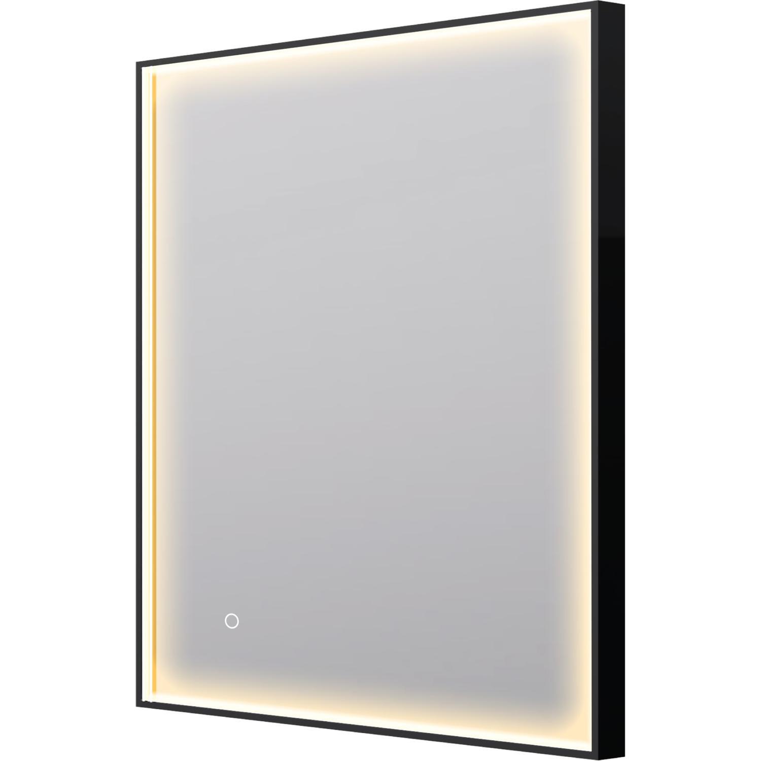 Eclipse LED Frontlit Mirror with Demister 900x750mm Black