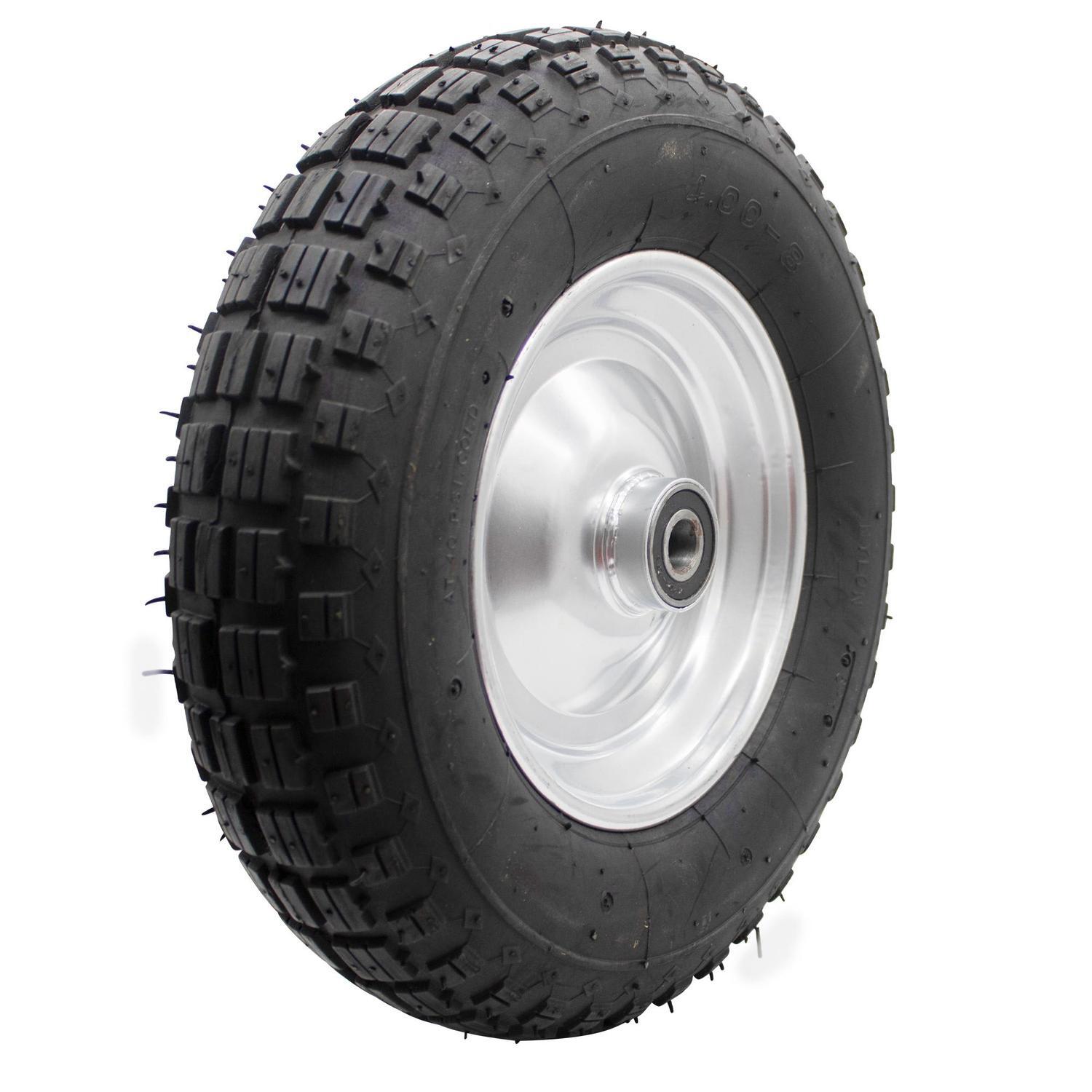 Pneumatic Wheel  4.00 x 8 Black