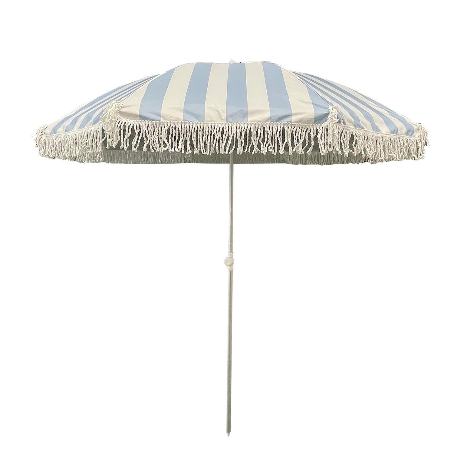 Beach Umbrella 2 m Celestial Blue Stripe