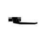 Window Handle Wedgeless Low Profile Right-Hand Sub Fix 93mm Black